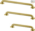 Stardrix Grab Bar Bundle for ADA Compliance, Brushed Gold Stainless Steel Grab Bar Set for Commercial and Residential Restrooms, 1.5" Diameter - 18", 36", 42" - Pack of 3