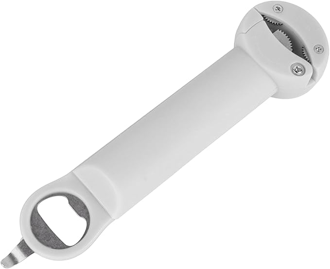 HURRISE Stainless Steel Screwer 3 in Multifunctional Retractable Jar Bottle Opener & Tab Opener - Essential Kitchen Tool (Beige)