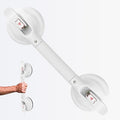 Shower Handle,Shower Handles with Strong Suction Cup Grab Bar,Bathroom Safety Grab Bar for Handicap Elderly Seniors and Disabled,White