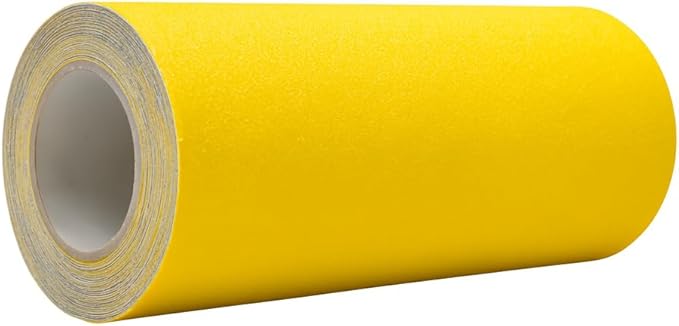 WOD Heavy Duty Anti Slip Tape Yellow - 12 inch x 60 ft. Non Skid Treads Weather Proof Indoor/Outdoor Traction Tape for No Slip Stairs ASTC32
