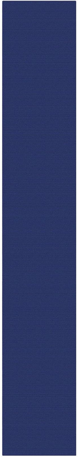 KOZYFLY Braided 2.5'x16' Runners Rugs for Hallway, Extra Long Washable Runner Rug, Woven Non Slip Kitchen Runner, Cotton Entryway Rug, Floor Carpet for Entry, Aisle, Hall, Royal Blue/Navy