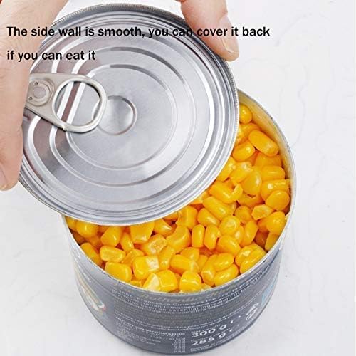 Phmnkl Safety Side Cut Manual Can Opener for Seniors & Arthritis, Smooth Edge No Sharp Lid, Ergonomic Soft Grip, Food Grade Stainless Steel, Easy to Use Kitchen Can Opener