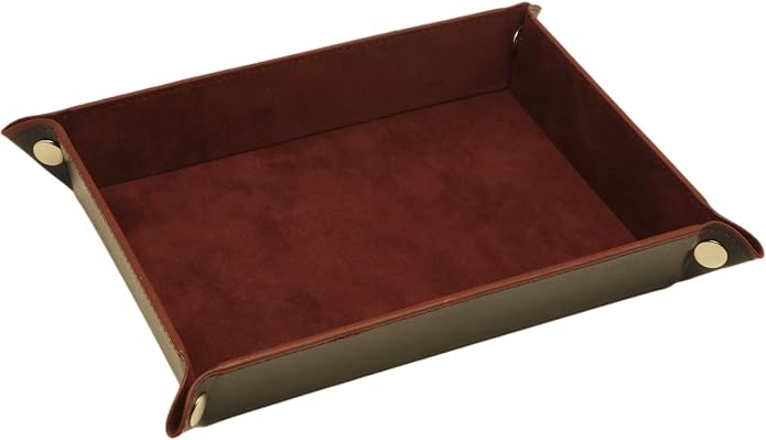 Valet Organizer - Catchall Tray for Jewelry, Wallets, Watches, Keys, Coins, Phones, Glasses - Perfect for Nightstand, Desk, Entryway