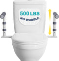 Toilet Safety Rails for Seniors, Height Adjustable Toilet Safety Frame Grab Bars, 500lb Toilet Support Rails Easy Installation & No Wobble, Toilet Assistance Handles for Elderly and Disabled