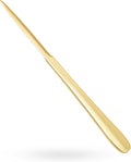 9" Golden Metal Letter Opener with Minimalist Design, Safe Double Edge Blades, Anti-Fingerprint Long Handle, Mail Opener Paper Knife Tool Envelope Opener