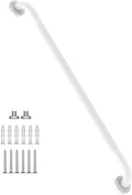36 Inch Anti Slip Shower Grab Bar Oil Rubbed White, Munzong Bathroom Grab Bar, Knurled Bathroom Balance Bar,Safety Hand Rail Support Handicap Elderly Injury Senior Assist Bath Handle