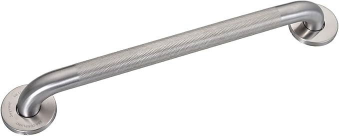 Joyrain 16-inch Bathroom Safety Grab Bar - 500lb Weight Capacity ADA Certified Anti-Slip Handle for Shower/Tub/Toilet, Elderly & Disabled Assist (Knurling, 24 inch)