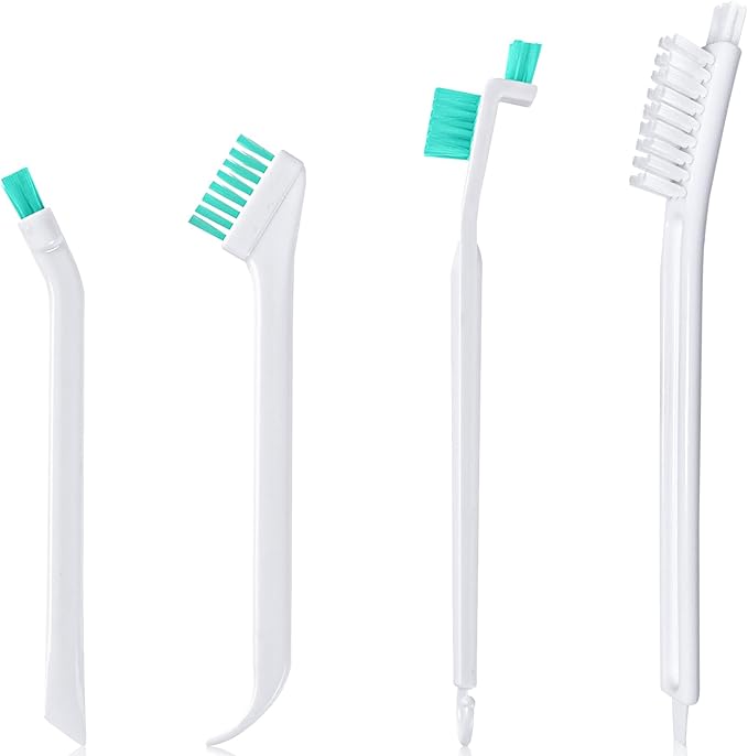 Small Cleaning Brushes Set, 4 pcs Crevice Household Cleaning Tool for Window Track Groove Sliding Door Bottle Gaps Humidifier Baseboard, Tiny Detail Scrub Cleaner Tool Gadget Kitchen Bathroom Set