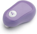 Kitchen Mama One Touch Electric Can Opener: Open with Simple Press of A Button - Auto Stop As Task Completes, Ergonomic, Smooth Edge, Food-Safe, Battery Operated (Purple)