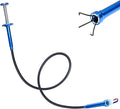 Grabber Reacher Tool, Flexible Magnetic Pickup Tool with 4-Claw Gripper & Spring-Loaded Handle, Pickup for Bathroom, Engine Bay, Kitchen & Sewers (24 inch) (Blue Magnetic Pickup Tool)