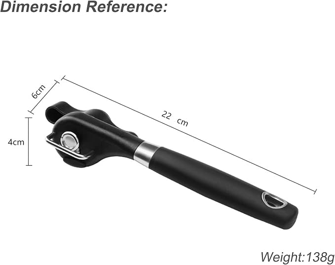 2025 New Professional Manual Can Opener, Can Openers for Seniors, Handheld Can Opener Smooth Edge, Hanging Portable Healthy Essential Kitchen Tool, Durable Classic Single Handle