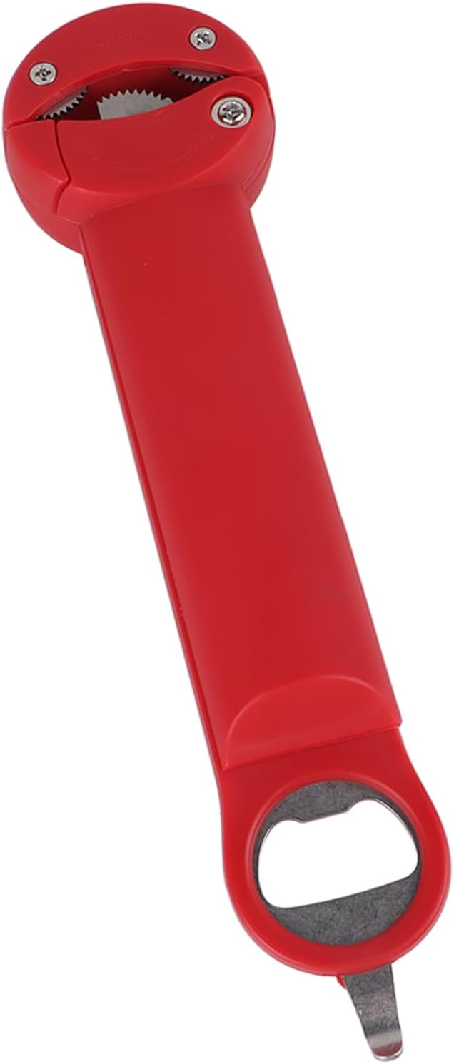 Yinhing Screwer Stainl Stainless Steel Bottle Opener 3 in Multifunctional Retractable Screw Opener Ergonomic Non Slip Design for Easy Opening Beige (Red)