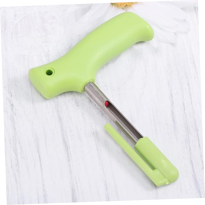 Stainless Steel Coconut Opener Tool with Unique Design for Effortless Coconut Water Extraction Comfortable Grip Dishwasher Safe for Daily Use Green