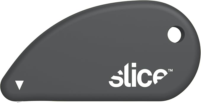 Slice Micro Safety Cutter | Safe Ceramic Box Cutter Lasting 11x Longer than Metal | Keychain Box Opener | Combo Pack | Slate + Millennial Gray