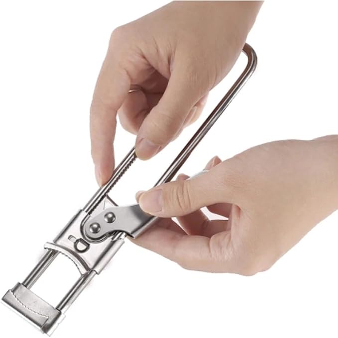 Stainless Steel Can Opener–Multifunction Adjustable Jar Lid Gripper Kitchen Tool