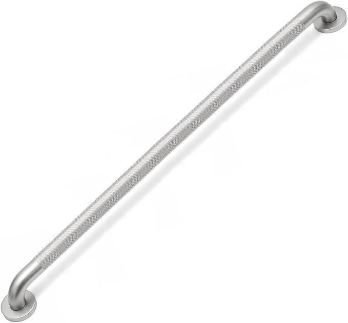 40 Inch Shower Grab Bars for Seniors 1.25'' Brushed Nickel Stainless Steel Grab Bar for Bathroom, Non Slip Knurled Safety Handrail for Bathtub Toilet Wall, Gifts for Elderly and Handicapped