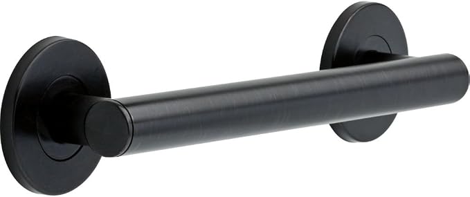 Delta Contemporary (1-Pack) 12" Shower Grab Bar Seniors ADA Compliant Venetian Bronze 450 lb Capacity Bathroom Safety Handle for Shower, Bathtub | Wall Mounted Balance Assist, Grip Bar 41812-RB