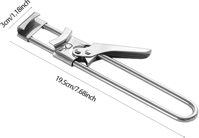 2 Pack Adjustable Stainless Steel Jar Opener, Easy Grip Manual Bottle & Tight Lid Opener for Elderly, Arthritis, Women and Children