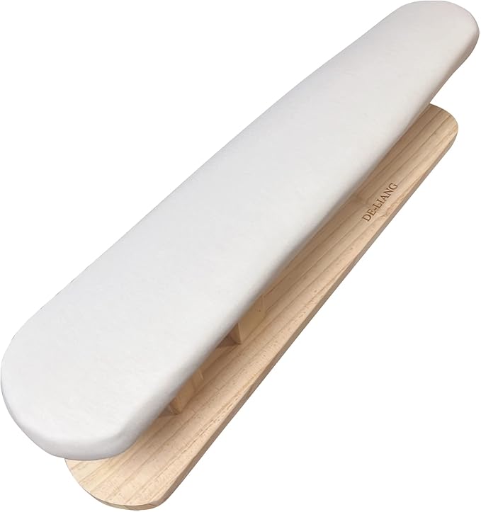 Padded Chest & Sleeve Tailor Ironing Board Long with Wooden Base for Household Tools, Tailor Dress Forms, Sewing and Tailoring Studio