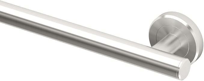 Gatco 884 Latitude II 12-Inch Bathroom & Shower Safety Grab Bar, Wall Mounted Stainless Steel, Satin Nickel