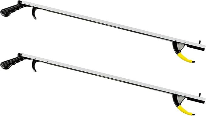 Cubii Health Reacher, Standard, 26", Reacher Tool, Lightweight Trash Picker Grabber & Garden Nabber, Handy Aluminum Picker Up Tool & Reaching Claw, Portable Reaching Assist & Dressing Tool, 2/PK