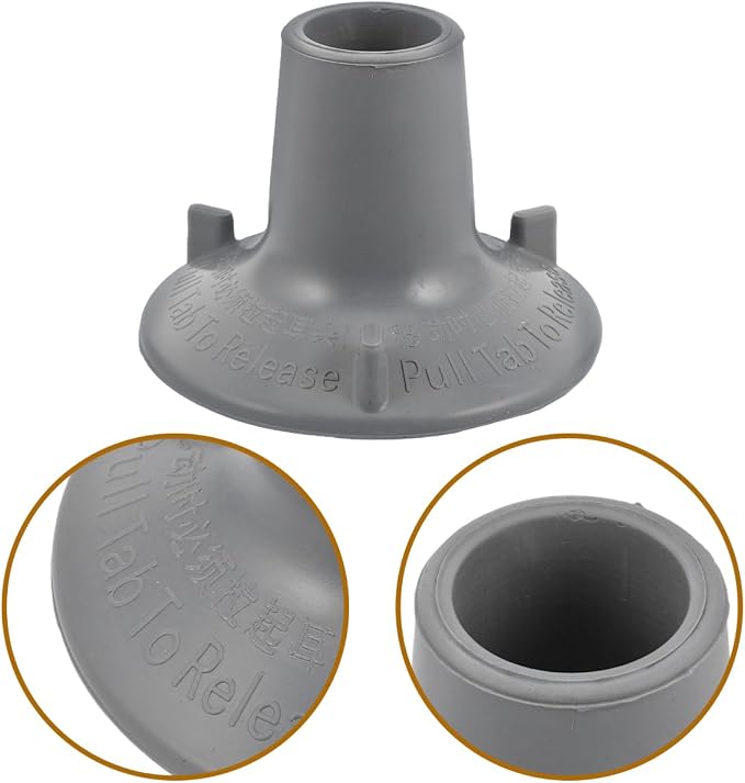 Large Suction Cup Feet Replacement for Toilet Handrail Mat Non Slip Cushioned Foot Pads Bathroom Safety Shower Chair Accessories 3.74X3.74X2.55In