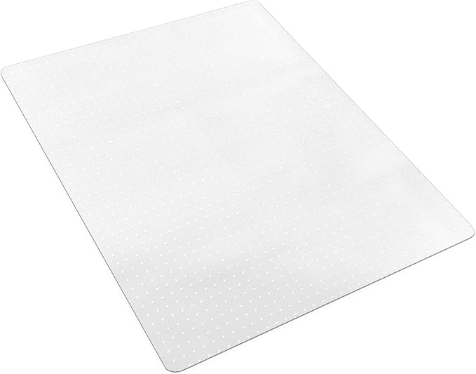 Office Chair Mat for Carpet Floors, 47" x 59" Clear Desk Chair Mats for Low Pile Carpeted Protector, Sturdy PVC Computer Chair Mats Anti-Slip and Easy to Clean for Home & Office