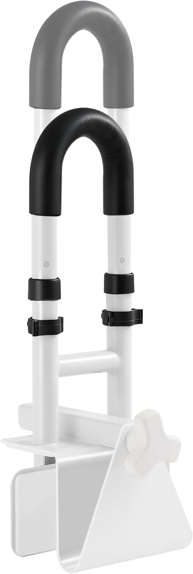 Adjustable Bathtub Grab Bar for Seniors - 3-Level Height Adjustment (13.7"-15.7"), Fits Tub Walls 3"-7", Safety Rail for Elderly & Disabled, Non-Slip Handle for Bathtub,Supports 300 lbs