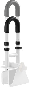 Adjustable Bathtub Grab Bar for Seniors - 3-Level Height Adjustment (13.7"-15.7"), Fits Tub Walls 3"-7", Safety Rail for Elderly & Disabled, Non-Slip Handle for Bathtub,Supports 300 lbs