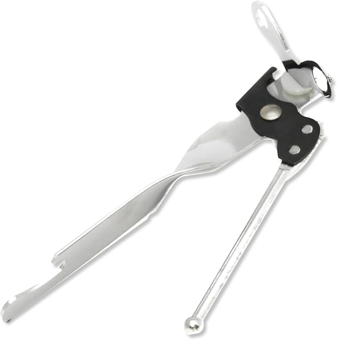 Chef Craft Select Can Opener with Bottle Opener, 7 Inch, Chrome, Nickle Plated