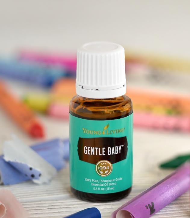 Young Living Gentle Baby Oil Blend | 15ml | Gentle Aroma for Babies, Kids, & Adults | Supports Skin Softness | Calming Aromatherapy Massage | Infant & Parent Relaxation | Soothing Floral Scent