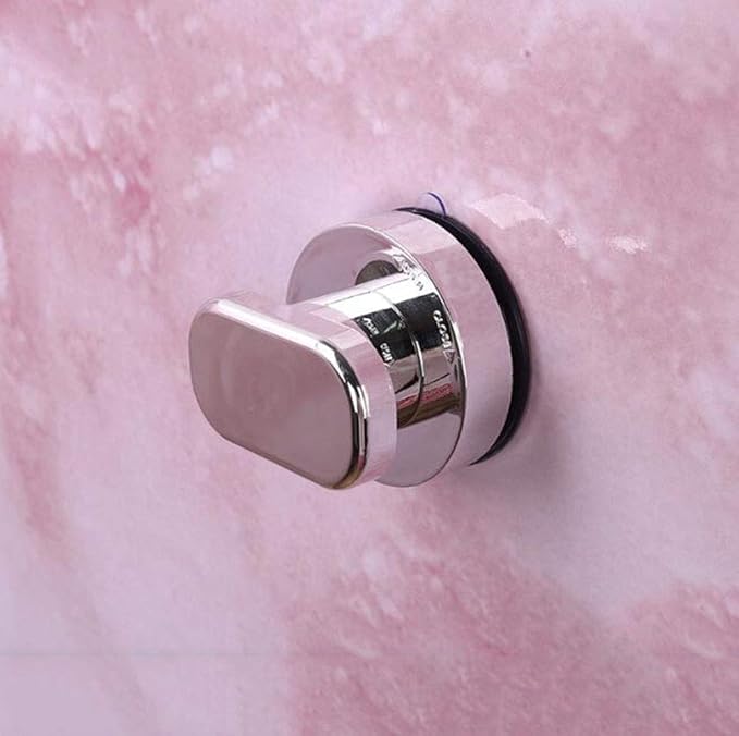 Suction Cup Door Handle, Glass Door Handle, Refrigerator, Drawer, Bathroom, Suction Cup armrest, Bathtub Shower Handle, Kitchen Drawer Cabinet Handle (Small Silver)