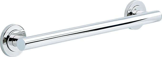 Franklin Brass Voisin (1-Pack) 18' ADA Grab Bar Bathtub Handle Safety Grip in Bright Stainless Steel 1-1/4' diameter Wall Mount Shower Handicap VOI5918-BS