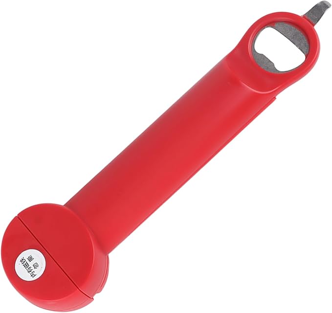 Yinhing Screwer Stainl Stainless Steel Bottle Opener 3 in Multifunctional Retractable Screw Opener Ergonomic Non Slip Design for Easy Opening Beige (Red)