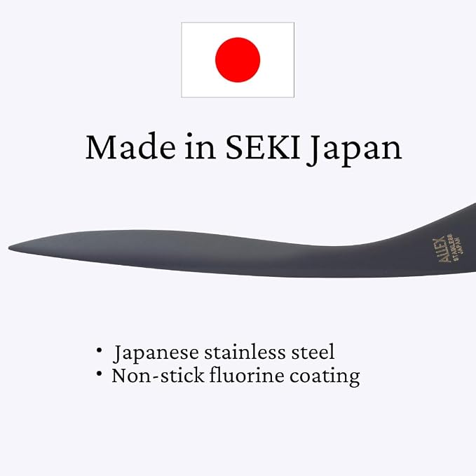 ALLEX Letter Opener Black Yellow 6.7" Sword Envelope Opener Knife, Japanese Stainless Steel Blade [Non-Stick Fluorine Coating], Mail Opener Paper Knife Tool All Metal, Made in Japan