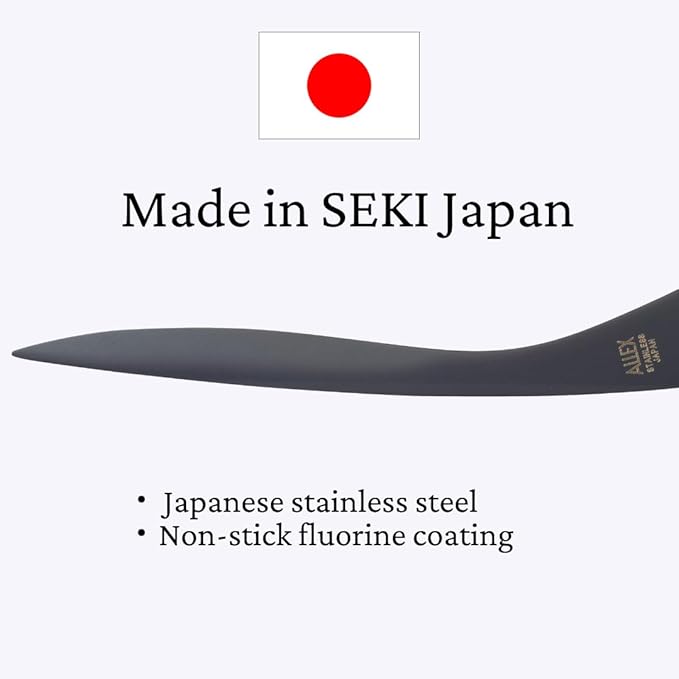 ALLEX Letter Opener Black Red 6.7" Sword Envelope Opener Knife, Japanese Stainless Steel Blade [Non-Stick Fluorine Coating], Mail Opener Paper Knife Tool All Metal, Made in Japan