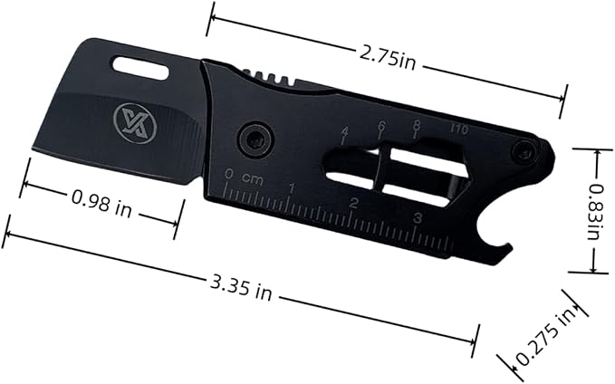 XINYIKNIFE Multi-function Keychain Knife with Wrench,Pry Tool,Bottle Opener And Can Opener,Multitool Small EDC Knife with Keychain