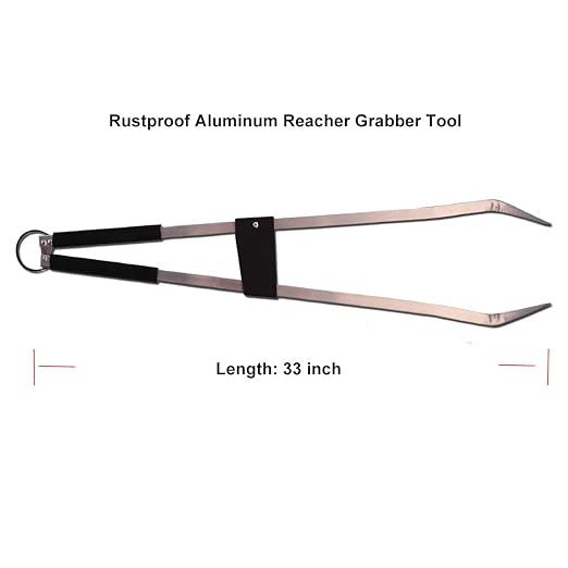 Long Trash & Garbage Picker Grabber Tool,Lightweight Aluminium & Rustproof,Litter Pick Up Stick,Trash Tong, Reaching Assist Tool, Garden Nabber Plogging