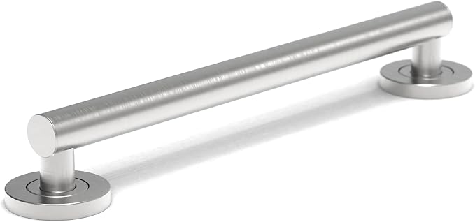 ADA Compliant Grab Bar, 500lbs Weight Support for Bath Safety (16 inch, Brushed Nickel)