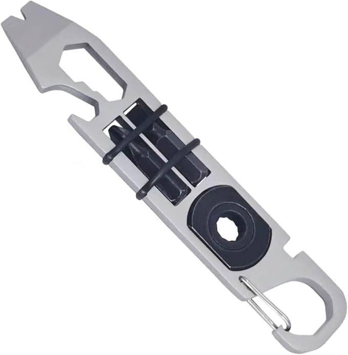 EDC Pry Bar, mighty bar, Keychain Crowbar, Multi Functional Pocket Pry Bar with Wrench,Ratchet screwdrivers, Can Box and Bottle Opener, Versatile Companion for Everyday Carry and Camping Accessories