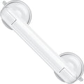 Grab Bars for Bathtubs and Showers, Shower Handles for the Elderly and People in Need, 2026 Upgraded Rubber Suction Cup with Maximum 350 lbs Suction Power, No Drilling-(White-1 Pack)