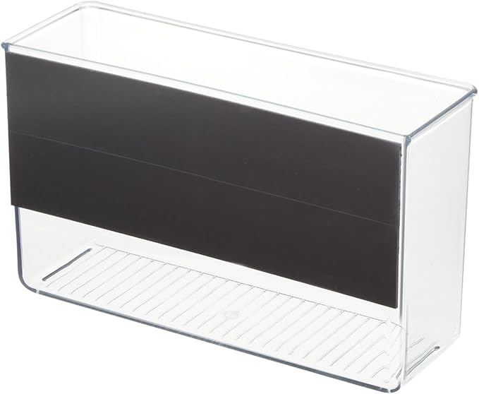 iDesign Magnetic Large Clear Plastic Organizer Bins for Laundry Room Storage