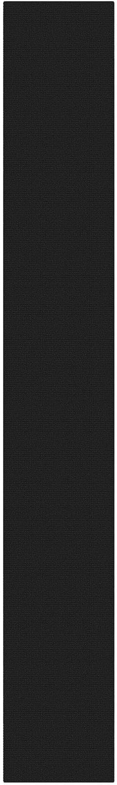 KOZYFLY Black 2x14 Runners Rugs for Hallway, Long Washable Runner Rug, Woven Non Slip Kitchen Runner, Flatweave Entryway Rug, Floor Carpet for Entry, Aisle, Hall, Black/Dark Grey