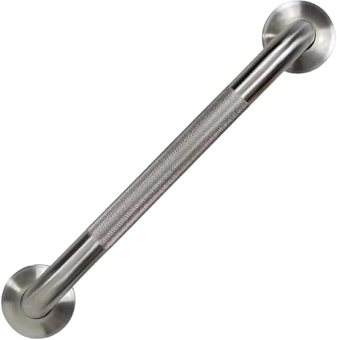 Vive Grab Bar for Bathtubs and Showers (Textured) - Handicap Bathroom Safety Rail for Elderly - Wall Handle for Tub, Toilet, & Bath - Disability Assist Device Accessory Handrail