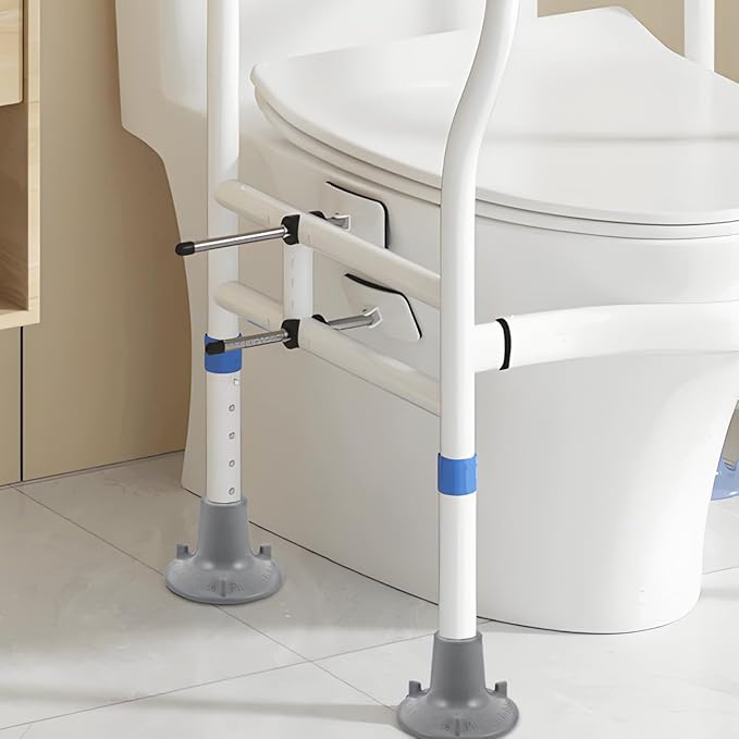 Large Suction Cup Feet Replacement for Toilet Handrail Mat Non Slip Cushioned Foot Pads Bathroom Safety Shower Chair Accessories 3.74X3.74X2.55In