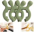 Multifunction Silicone Pot Handle Spatula Rack, 2026 Non-Slip Spoon Holder Stove Organizer Kitchen Gadgets, Steam Releaser,Utensil Anti Scalding Pot Clip for Cooking Accessories (3, Green)