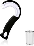 Easy Open Ring Pull Can Opener, J Hook Can Opener Pull Tab No-Slip Rubber Grip Jars Can Lid Lifter Manual Ring Top Soda Tin Bottle Opener Tool for Seniors, Children, Weak Hands
