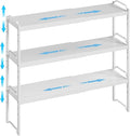 3 Pack Kitchen Cabinet Organizer Shelf, Stackable Expandable Shelves Organizers For Kitchen Cabinet Countertop Storage, Adjustable Counter Cupboard Pantry Organizer Shelf Rack Stand, Length:25.5 Inch