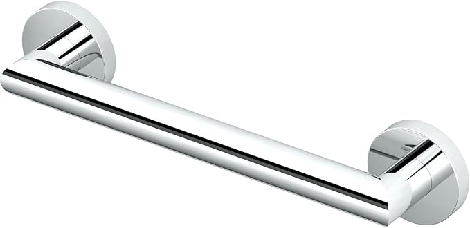 Gatco 960 Glam Grab Bar, Chrome, 12-inch/ADA Compliant Safety Stainless Steel Grab Bar for Bathroom