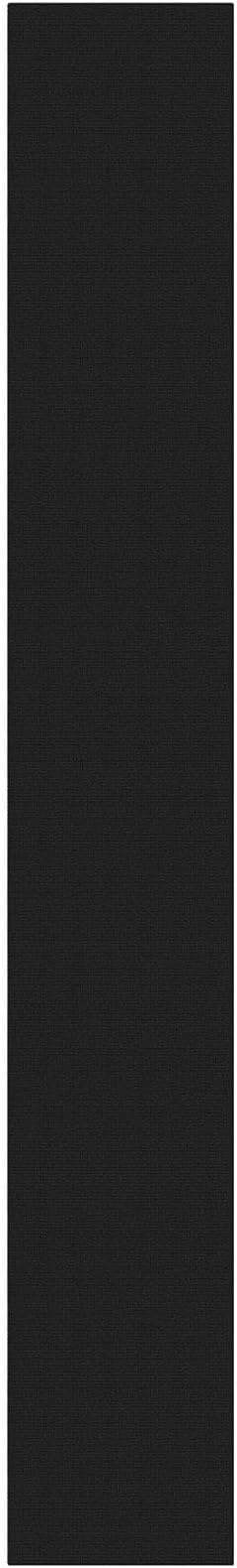 KOZYFLY Black 3x20 Runners Rugs for Hallway, Extra Long Washable Runner Rug, Woven Non Slip Kitchen Runner, Cotton Entryway Rug, Floor Carpet for Entry, Aisle, Hall, Black/Dark Grey